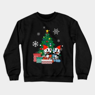 Cuphead Around The Christmas Tree Crewneck Sweatshirt